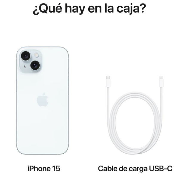IPHONE 15 AZUL 128 GB ESIM NEW