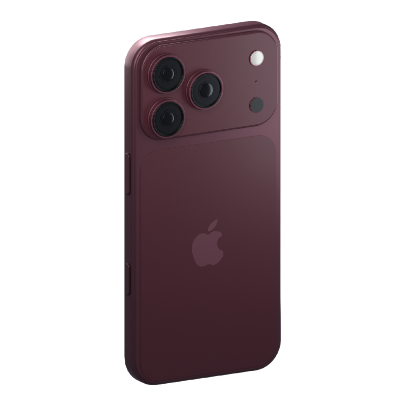 iPhone 18 Pro Max 256 GB eSIM Borgoña, vista en perspectiva